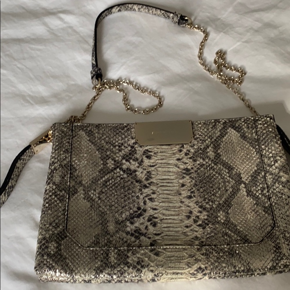 Stuart Weitzman croco evening bag